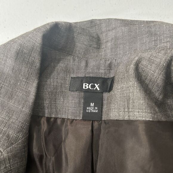 BCX Blazer Womens Medium Brown Academia Preppy Office Siren Career Work Business - Picture 6 of 7